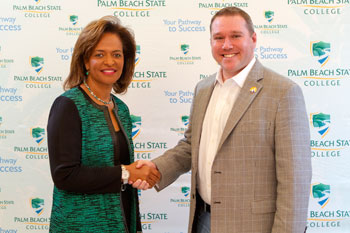 Palm Beach State College Ava L. Parker and Dan Cane CEO and co-founder of Modernizing Medicine