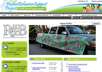Florida’s Positive Behavior Support Project website