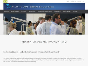 Atlantic Coastal Dental Research Clinic website